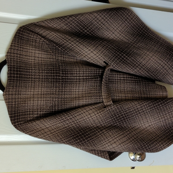 Ann Taylor wool poncho with belt - Picture 3 of 3